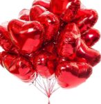 helium heart red