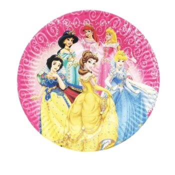 ქაღალდის თეფში - დისნეის პრინცესები (10ც)