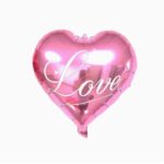 ვარდისფერი გული წარწერით love